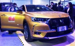 The DS 7 debuts at the Huawei Eco-Partner Conference 2018