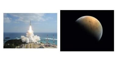 Hope Probe entering Mars orbit on 9 February 2021