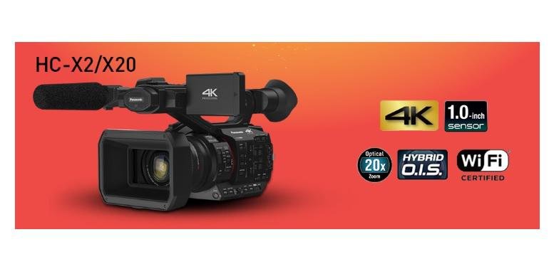 Panasonic HC-X2 and HC-X20 professional camcorders